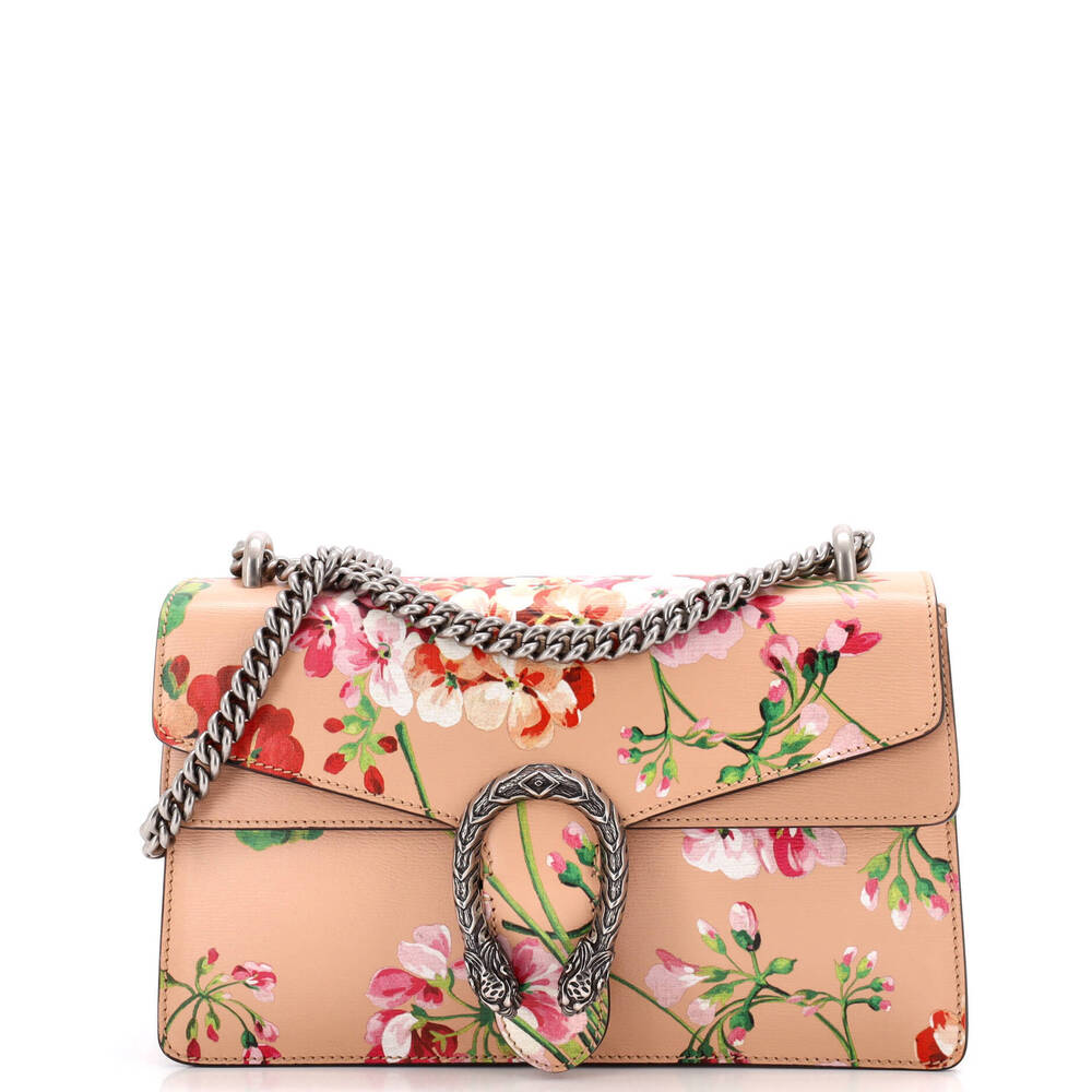 Gucci Small Dionysus Bag Blooms Print Leather